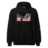 Algorithms Are Your Enemy, Not Each Other Hoodie in black, front view