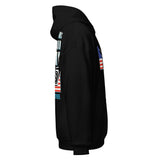 Algorithms Are Your Enemy Hoodie in black, right side view