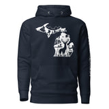 Michigan Outdoors Premium Hoodie in Navy Blazer, front view