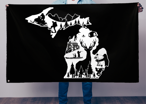 Michigan Outdoor's Flag - Forbes Design