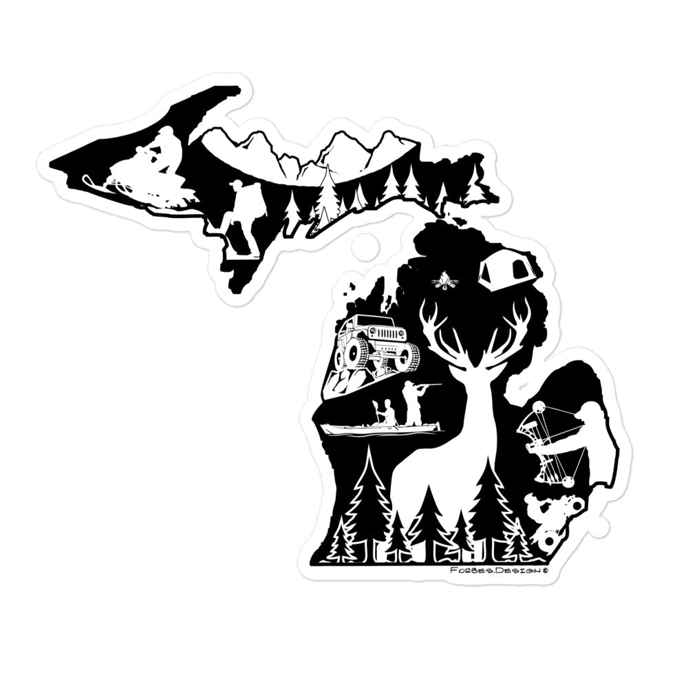 Michigan Outdoors Sticker – Forbes Design